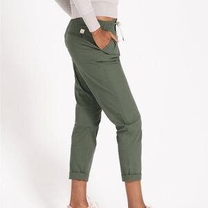 Vuori Ripstop Climber Pant Green Organic Cotton Everyday Athleisure Hiking S
